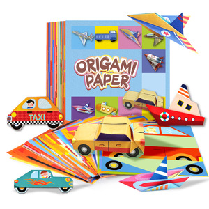 <span class=keywords><strong>Libro</strong></span> de <span class=keywords><strong>Origami</strong></span> en Inglés para Niños, Materiales para Manualidades, Tema de Vehículos Espaciales para Jardín de Infancia, Juguetes de Papel Hechos a Mano - Product Image 4