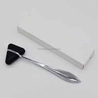 Marteau de médecin FUKANG, marteau de percussion triangulaire manuel, acier inoxydable, certifié CE, hôpital, clinique, diagnostic du genou