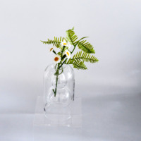 Diffuseur de luxe en roseau bouteille en verre double couche transparent borosilicate aromathérapie diffuseur de bouteille en verre vide