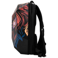 Mochila Inteligente LOY GTX-11 con Pantalla LED Digital, Carcasa Rígida de ABS Impermeable para Motociclistas