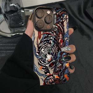 טיגריס טוטם מגניב עבור iphone 17 16 12 13 11 14 15 pro xs xr 8 + כיסוי חסין shockpi קשה shocks - Product Image 1