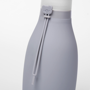 Silicone <b>water</b> <b>bottle</b> portable collapsible gym sports <b>foldable</b> outdoor travel leakproof bpa free food grade drinking reusable - Product Image 5