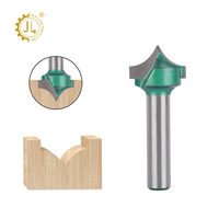 Jialing Point de coupe rond sur Bit outils de travail du bois outil de sculpture carbure de tungstène CNC routeur peu pour bois 6mm tige