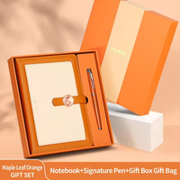 Ensemble cadeau de carnet personnalisé avec logo, journal en cuir PU, agenda d'affaires, papeterie de bureau, cadeau d'entreprise