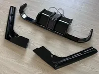 StarNav Pour BMW Série 3 F30 Modifiée M3 2012-2018 Diffuseur de pare-chocs arrière, Lame de protection inférieure, Spoiler, Kit carrosserie arrière Tuning