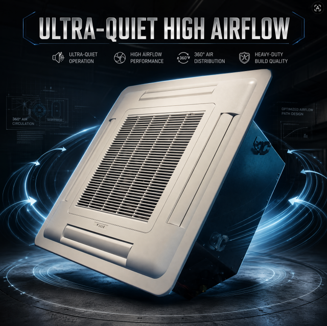 Ceiling Cassette Air Conditioner for Home Use | Ceiling Mounted Residential Air Conditioning System