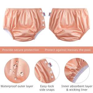 Vente en gros Vêtements de natation pour entraînement anti-fuite imperméables pour enfants Shorts à langer Couches de bain pour nouveau-nés Pantalons de piscine - Product Image 5