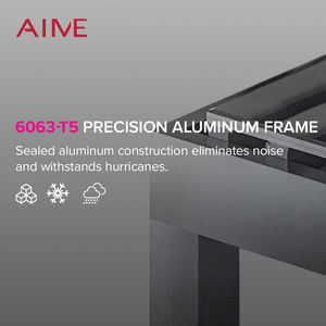 Aangepast Waterdicht Tuinhuisje/Luifel-Bioklimatologische Daklamellen, Buiten Aluminium Bioklimatologische Luifel - Product Image 4