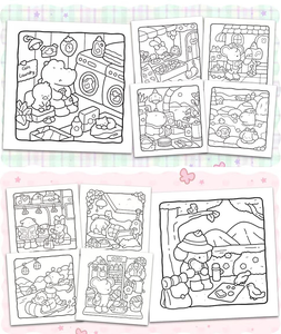 Livre de coloriage Cozy Vibes, 40 pages, coloriage audacieux et facile pour adultes, adolescents et enfants - Produit en papier, livres de coloriage pour enfants et adultes - Product Image 3