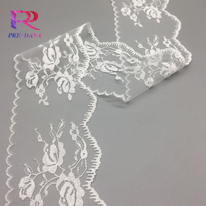 Adorno de encaje de nailon no elástico de 7cm, encaje decorativo con borde de corte suave para vestidos de novia, guantes, juguetes, <span class=keywords><strong>mosquiteras</strong></span>, dobladillo de falda - Product Image 3