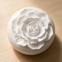 Diffuseur de parfum d'ambiance en pierre de plâtre parfumée à la fleur de porcelaine faite à la main, diffuseur de parfum d'intérieur en céramique pour huiles essentielles