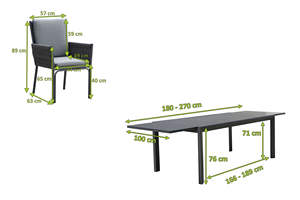 AJUNION moderno di lusso mobili <span class=keywords><strong>da</strong></span> <span class=keywords><strong>giardino</strong></span> <span class=keywords><strong>in</strong></span> alluminio <span class=keywords><strong>da</strong></span> pranzo all'aperto <span class=keywords><strong>tavolo</strong></span> allungabile <span class=keywords><strong>e</strong></span> polirimini intrecciati <span class=keywords><strong>Set</strong></span> <span class=keywords><strong>da</strong></span> pranzo <span class=keywords><strong>da</strong></span> <span class=keywords><strong>giardino</strong></span> - Product Image 6