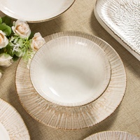 Service de vaisselle en céramique, ensemble de plats de service, vaisselle de restaurant, vaisselle en porcelaine de haute qualité pour le dîner