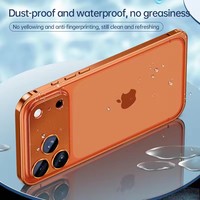 Coque de téléphone antichoc en alliage d'aluminium avec boucle à ressort et cadre métallique pour objectif, compatible iPhone 18 Pro Max 17 16 15 14 13 12