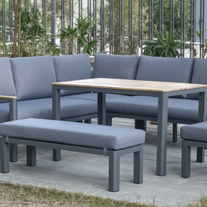 Ensemble de canapés en teck moderne 5 pièces - Product Image 1