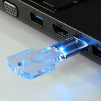 Clé USB en métal LED en gros, de 128 Mo à 64 Go, nouvelle interface USB 3.0/2.0 personnalisable avec logo sur mesure