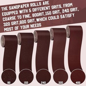 Gran oferta, rollos de papel de <span class=keywords><strong>lija</strong></span> abrasivo de tela de esmeril de 3 \ "de ancho, varios granos <span class=keywords><strong>para</strong></span> pulido de madera y <span class=keywords><strong>Metal</strong></span>, óxido de aluminio de 1mm de espesor - Product Image 5