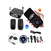 Système d'entrée sans clé pour voiture, contrôle par application mobile BT, démarrage du moteur, système d'alarme, démarrage/arrêt à un bouton, démarrage/arrêt à distance