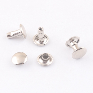 Petit rivet à double capuchon en <span class=keywords><strong>métal</strong></span> de 8x8mm bon marché pour l'attache de sangle de lanière de sac - Product Image 5