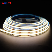 Lampu Strip COB Monokrom 3000k 4000k 6500k 480 leds/m DC12V 24V Lampu Strip Linear COB