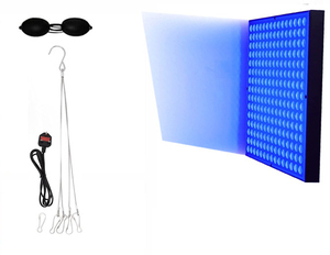 Panel de Bronceado con Luz Azul de 460nm, 15W/45W, con Temporizador y Soporte con Brazo Articulado para Uso Doméstico y en Salones de Belleza - Product Image 1
