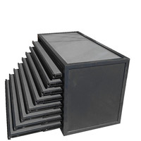 Support de présentation de carreaux de céramique en métal noir certifié ISO, à poser au sol, pour les magasins de détail