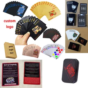 뜨거운 판매 멀티 컬러 재생 사용자 정의 포커 카드 성인 홈 플레이 세트 Jogo De Baralho Pokerkarte Cartes jouer H
