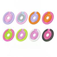 Support de téléphone magnétique pliable JILIAN, support de bureau rotatif en alliage d'aluminium coloré, béquille mobile double face