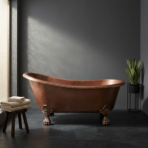 Nueva Llegada: Bañeras Opulentas que Resaltan el Encanto del Cobre, Acabado Níquel Cepillado, Elegancia Ultra Lujosa - I H C - Product Image 3