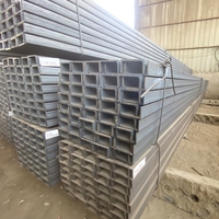 Profilés en acier au carbone en forme de C 100x50, profilés en acier en forme de U avec surface galvanisée pour la construction de systèmes de drainage