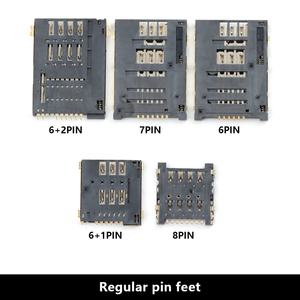 Micro <b>Nano</b> Push Sim <b>Card</b> Connector <b>Memory</b> <b>Card</b> Connector 6pins <b>Nano</b> Sim <b>Card</b> Socket - Product Image 3