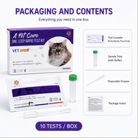 Kits de test sanguin rapide pour chats, soins des animaux de compagnie, tests vétérinaires rapides pour chats
