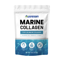 Poudre de collagène marin hydrolysé de bovin SPL OEM, multi-peptides, vitamine C, supplément de beauté pour éclaircir la peau, poudre de collagène marin