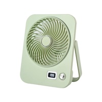 Nouveau ventilateur de bureau USB en plastique pour étudiant, multi-vitesses, batterie au lithium, petit ventilateur de bureau transfrontalier avec logo, moteur brossé à touches de piano