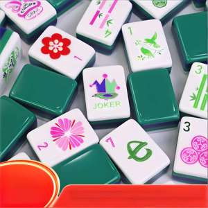 New Arrival Premium Green 4-Layer Acrylic American <b>Mahjong</b> Tiles <b>Set</b> with Storage Bag for Home Entertainment and Gift Giving - Product Image 3