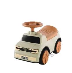 عربة لعبة للأطفال بلاستيكية آمنة عربة أرجوحة سحرية جميلة للأطفال حديثي الولادة عربة أرجوحة جديدة مزودة ببطارية للركوب - Product Image 2