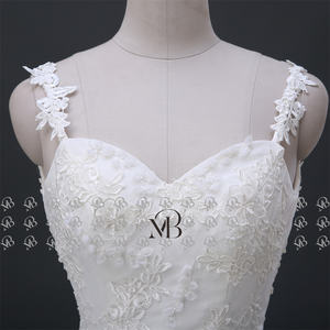 Mily mariée QW01728 3D <span class=keywords><strong>Rose</strong></span> perlé dentelle bretelles Spaghetti dos ouvert femmes sirène robes de mariée robe robes de mariée robe de mariée - Product Image 6