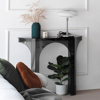Dessus transparent en plexiglas acrylique Basse Table de Console Design clair pour bureau de maison