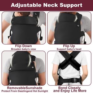 Marsupio Ergonomico per Neonati e Bambini - <span class=keywords><strong>Porta</strong></span> Bebè Comodo, Fascia <span class=keywords><strong>Porta</strong></span> Bebè Avvolgente, Marsupio Frontale e Posteriore - Product Image 4