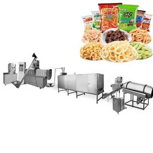 corn sticks production line inflating food machine double screw puffed corn snack making machine