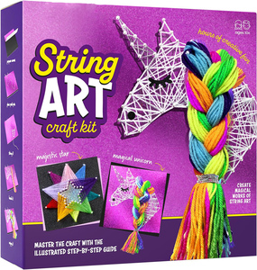 Kit d'art 3D en ficelle Perfect Kraft, licorne et étoile, jouets en ficelle, activités artistiques et artisanales, jouets éducatifs pour enfants - Product Image 1