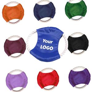 Juguetes interactivos para mascotas con logotipo personalizado impreso, para limpiar los dientes, de tela Oxford y cuerdas de algodón. - Product Image 2