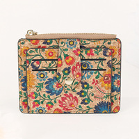 Dompet Multi fungsi fesyen antik ultratipis dompet koin kustom Portugis gabus tas ritsleting tempat kartu kredit