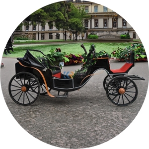 Buggy eléctrico de estilo europeo carruaje sin caballos a la venta boda real carruaje de caballos remolque carruaje de caballos - Product Image 6