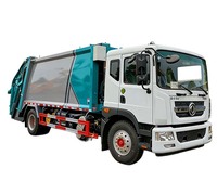 Camion compacteur de déchets Dongfeng 4x2 avec commande PLC à un bouton