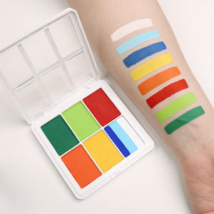 GP ชุดสีทาร่างกายสำหรับใบหน้า6สีประกายแวววาวสำหรับวันฮาโลวีนคริสต์มาสสำหรับเด็ก - Product Image 2