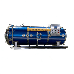 Nouvel autoclave de stérilisation à la vapeur de 1000 L, haute précision, certifié CE, pour la stérilisation des sardines et des thons en conserve - Product Image 2