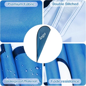Publicidad personalizada al aire libre Flying Banner Teardrop Tear Drop Flags Beach Feather Flag - Product Image 3