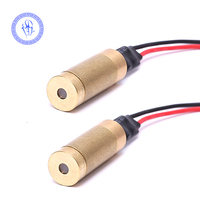 High Power 50mw 532nm Green Dot Focusable Laser Module 3-5v DC