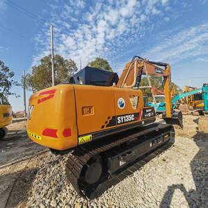High Quality Used Sany 215C Excavator 14TON Operating <b>Weight</b> Motor 86kW Power 0.6m Bucket Capacity - Product Image 4